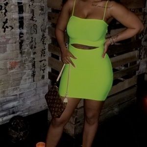 Lime green Dress